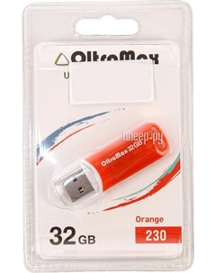 Usb flash OM 32GB 230 оранжевый Oltramax