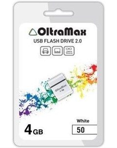Usb flash OM 4GB 70 белый Oltramax