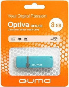 Usb flash 2 0 8GB Optiva 02 QM8GUD OP2 blue Qumo
