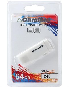 Usb flash OM 64GB 240 белый Oltramax