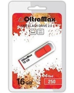 Usb flash OM 16GB 250 красный Oltramax