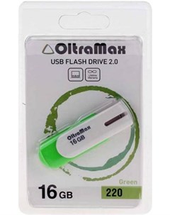 USB Flash OM 16GB 220 зеленый Oltramax