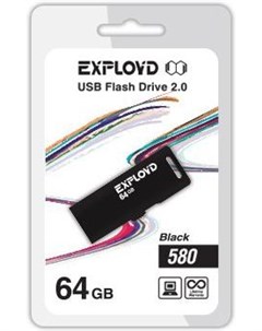 Usb flash 64GB 580 черный Exployd