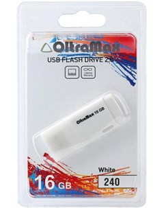 Usb flash OM 16GB 240 белый Oltramax