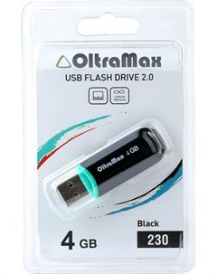 Usb flash OM 4GB 230 черный Oltramax