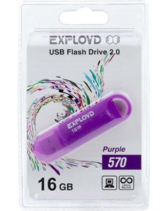 Usb flash 16GB 570 пурпурный Exployd