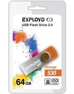 Usb flash 530 64Gb оранжевый Exployd