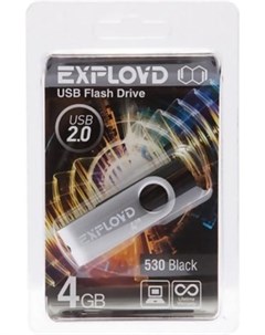 Usb flash 530 4GB черный Exployd