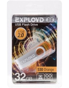 Usb flash 530 32Gb оранжевый Exployd