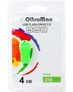 Usb flash OM 4GB 210 зеленый Oltramax