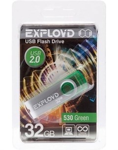 Usb flash 530 32Gb зеленый Exployd