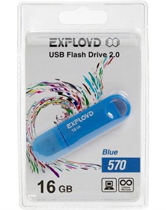 Usb flash 570 16Gb синий Exployd