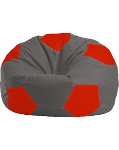 Кресло мешок Мяч Стандарт М1 1 362 темно серый красный Flagman