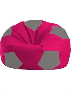 Кресло мешок Мяч Стандарт М1 1 374 малиновый серый Flagman