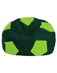Кресло мешок Мяч Стандарт М1 1 63 темно зеленый салатовый Flagman