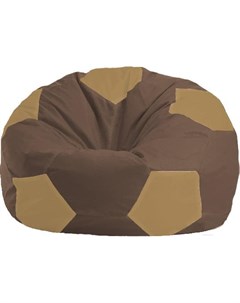 Кресло мешок Мяч Стандарт М1 1 330 коричневый бежевый Flagman