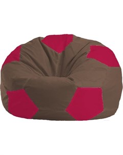 Кресло мешок Мяч Стандарт М1 1 331 коричневый малиновый Flagman