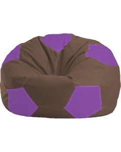 Кресло мешок Мяч Стандарт М1 1 329 коричневый сиреневый Flagman