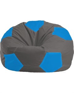 Кресло мешок Мяч Стандарт М1 1 359 темно серый голубой Flagman