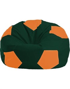 Кресло мешок Мяч Стандарт М1 1 64 темно зеленый оранжевый Flagman
