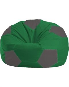 Кресло мешок Мяч Стандарт М1 1 238 зеленый темно серый Flagman