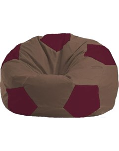 Кресло мешок Мяч Стандарт М1 1 318 коричневый бордовый Flagman
