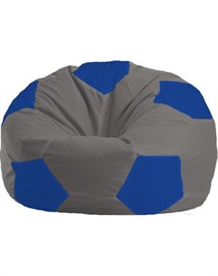 Кресло мешок Мяч Стандарт М1 1 345 серый синий Flagman