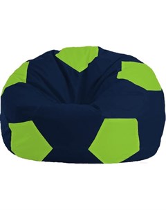 Кресло мешок Мяч Стандарт М1 1 43 темно синий салатовый Flagman