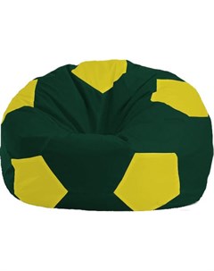 Кресло мешок Мяч Стандарт М1 1 65 темно зеленый желтый Flagman