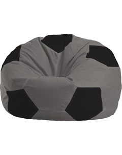 Кресло мешок Мяч Стандарт М1 1 354 серый черный Flagman