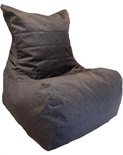 Бескаркасное кресло Чилаут XL рогожка черный Loftyhome