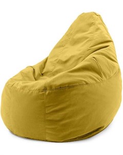 Кресло мешок Рокси XXL Velvet Yellow Woodcraft