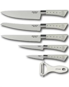 Кухонный нож Набор ножей Z 3090 6пр белый Zeidan