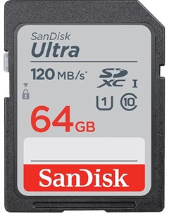 Карта памяти SDXC 64GB UHS I SDSDUN4 064G GN6IN Sandisk