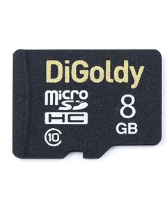 Карта памяти 8GB microSDHC Class 10 без адаптера SD Digoldy