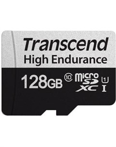 Карта памяти microSDXC Memory Card 128Gb UHS I U1 Adapter Transcend