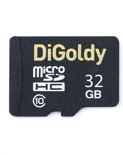 Карта памяти 32GB microSDHC Class 10 без адаптера SD Digoldy