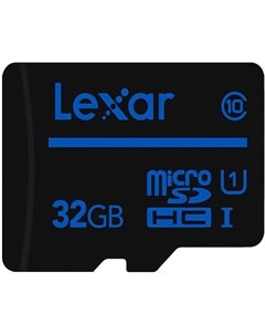 Карта памяти 32Gb MicroSD Class 10 LFSDM10 32GABC10 Lexar