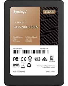 SSD диск 3 84TB 6GB S SAT5200 3840G Synology