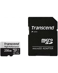 Карта памяти microSD 256GB microSDXC Class 10 UHS I U3 TS256GUSD330S Transcend