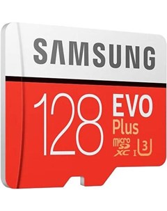 Карта памяти MicroSD EVO plus 128 ГБ MB MC128HA RU Samsung