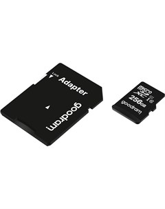 Карта памяти 256GB MICRO CARD class 10 UHS I adapter M1AA 2560R12 Goodram