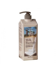 Шампунь для волос с ароматом белого мыла shampoo white soap Milkbaobab