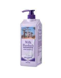 Шампунь для волос с ароматом детской пудры shampoo baby powder Milkbaobab
