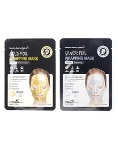 Фольгированная маска для лица foil wrapping mask Mbeauty