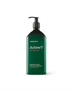 Шампунь против выпадения волос с розмарином rosemary active v anti hair loss shampoo Aromatica