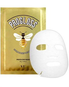 Тканевая маска с золотом и прополисом progloss mask Vt cosmetics