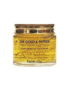 Ампульный крем с золотом и пептидами 24k gold peptide perfect ampoule cream Farmstay