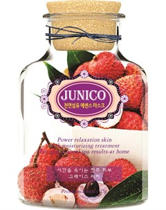 Маска тканевая c экстрактом личи junico lychee essence mask Mijin