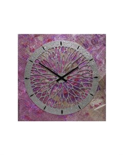 Настенные часы розовый 60x60x4 см Mariarty